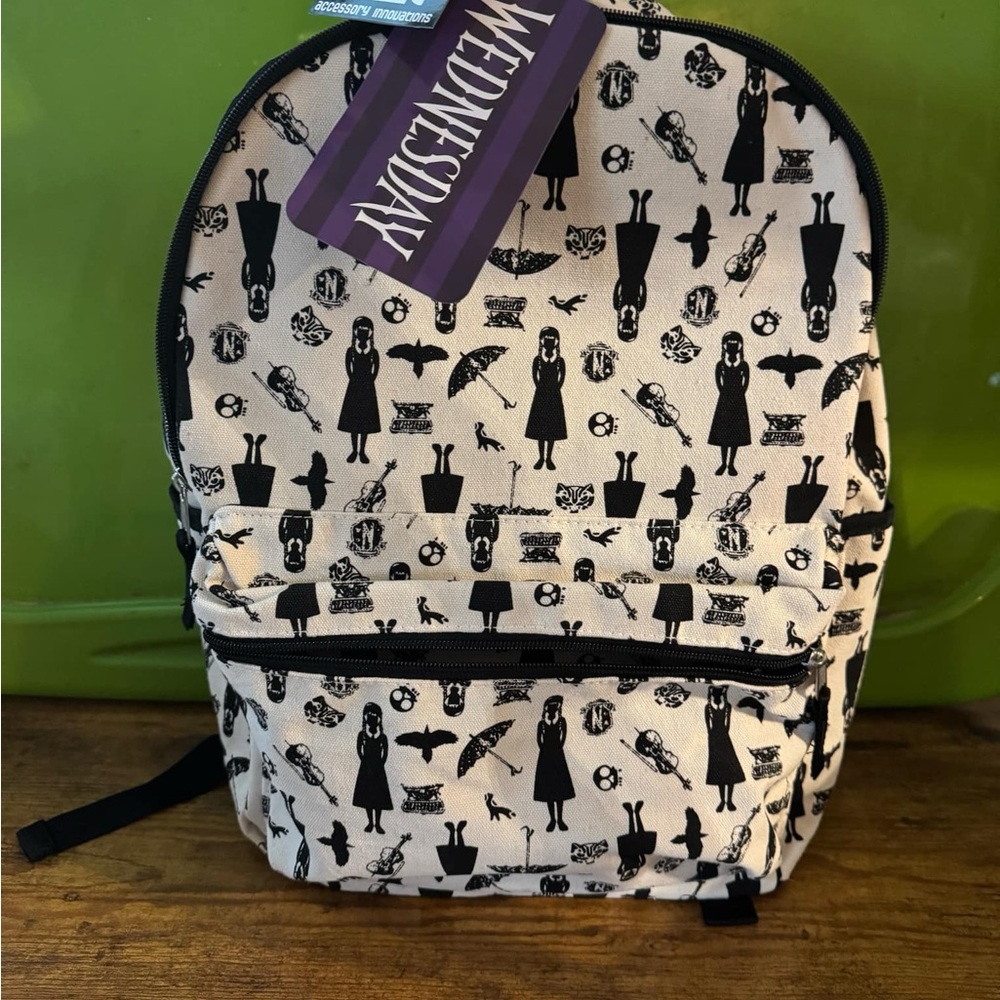 Accessory Innovations,Wednesday Adams Icons Backpack, Nevermore Academy Backpack